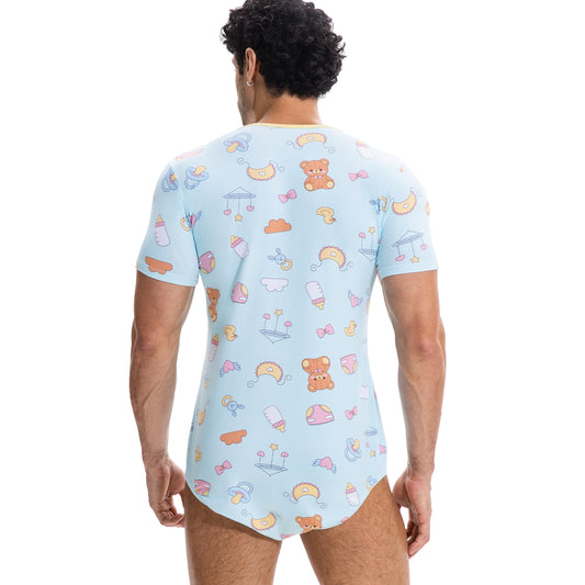 Landofgenie Men Print Onesie - Little Space