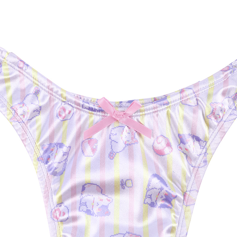 Landofgenie No gender hiding Thong Tucking Gaff Panties - Pixel Cat