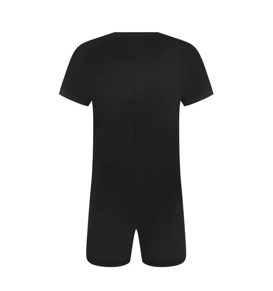 Landofgenie Adult Bodysuit Retro Onesie - Black - landofgenie