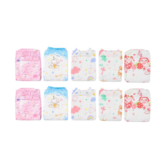 Landofgenie Adult Diaper 10Pcs Sets - Diaper Lover Party - landofgenie