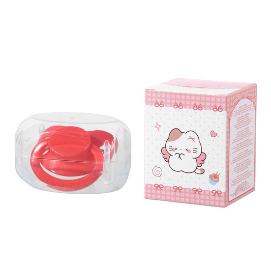 Landofgenie Adult Sized Pacifier - Bone Paci - Butterfly Red - landofgenie