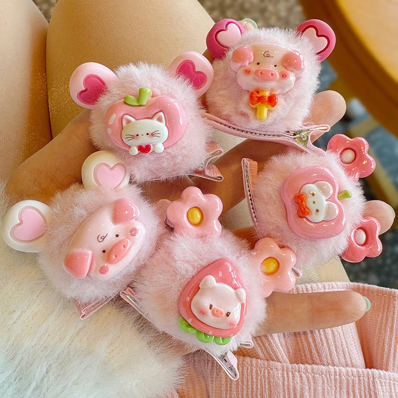 Landofgenie Cute Cartoon Clip Hair Accessory Hair Clip - landofgenie