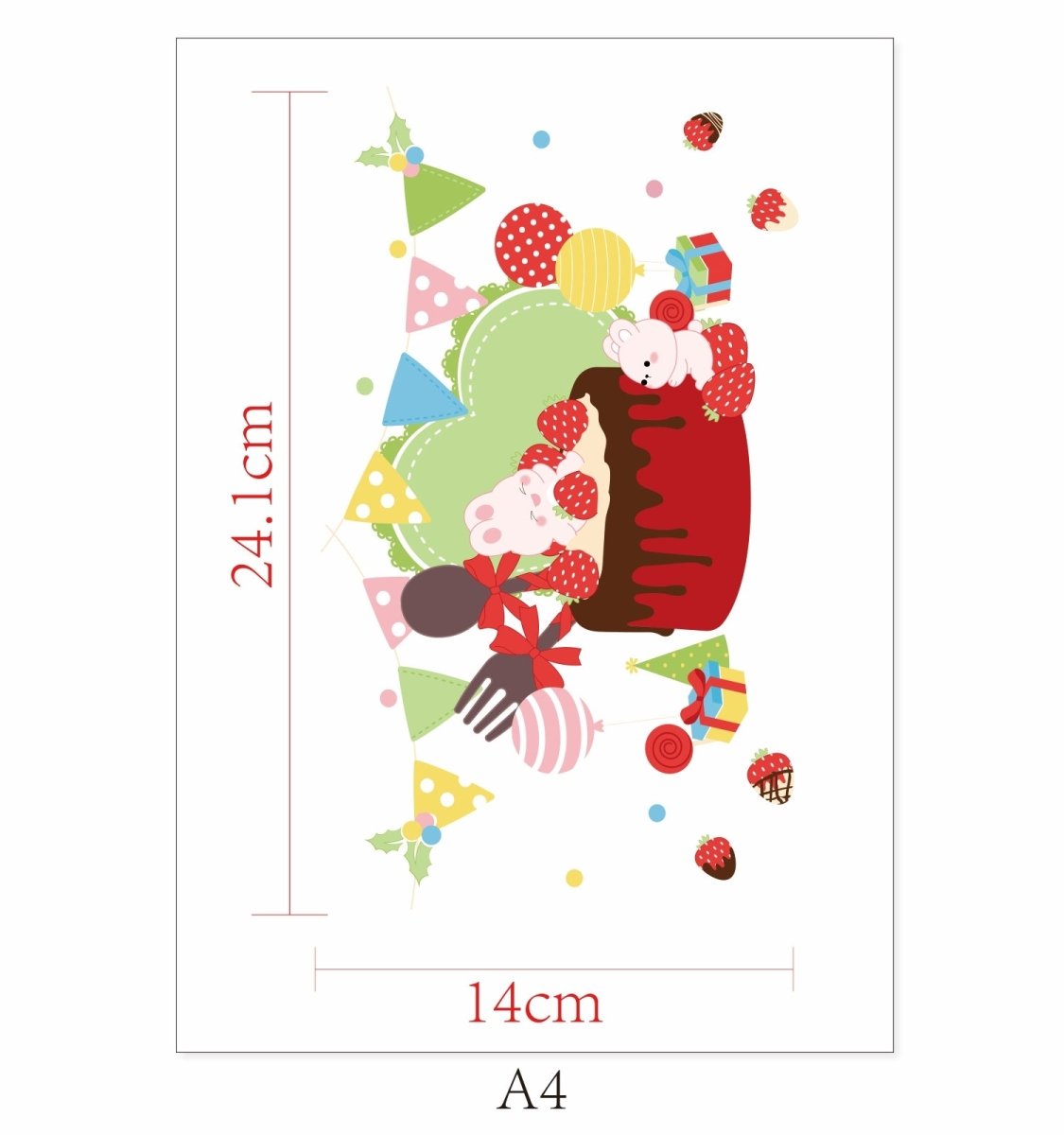 Landofgenie DIY Art Cartoon Cute Stickers - landofgenie