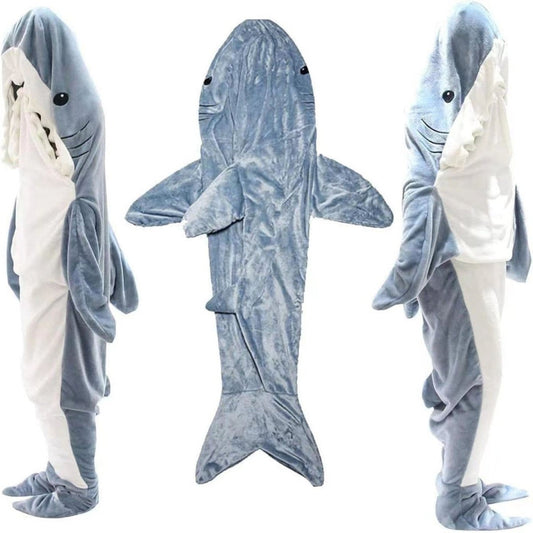 Landofgenie Flannel Creative Shark Onesie - landofgenie