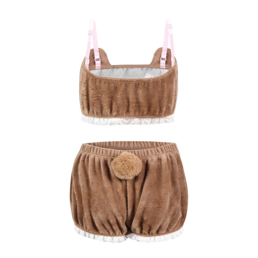 Landofgenie Kawaii Anime Cute Pajamas Set - Cute Bear - landofgenie