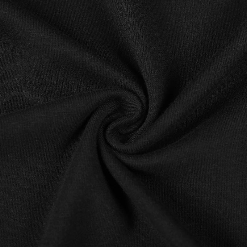 Landofgenie Long Sleeve Men Cotton Black Bodysuit - landofgenie