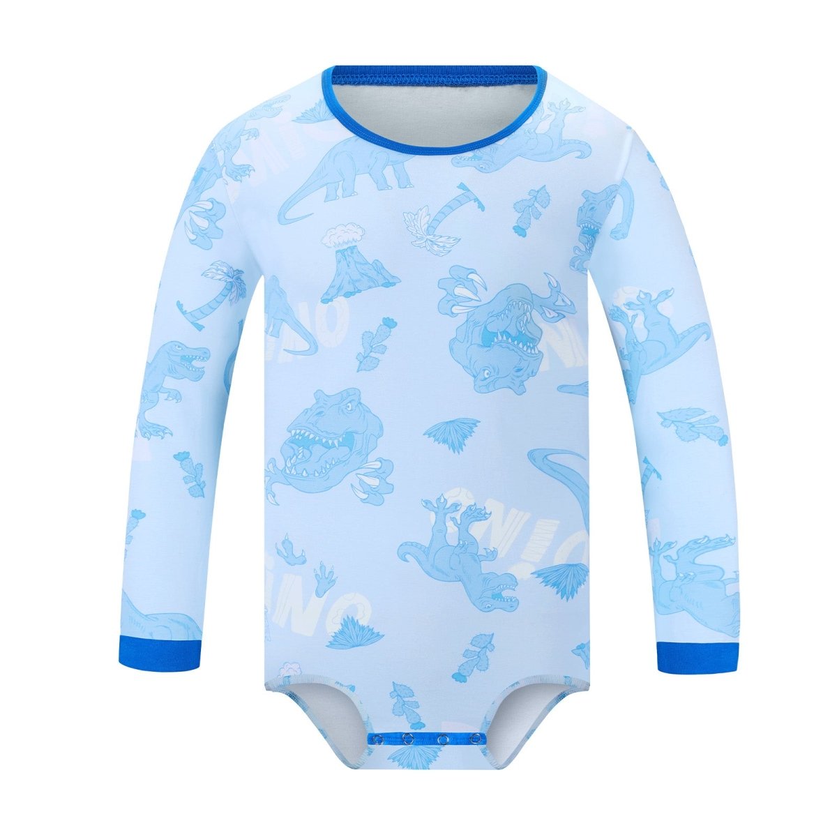 Landofgenie Long Sleeve Men Cotton Onesie - Dinosaur - landofgenie