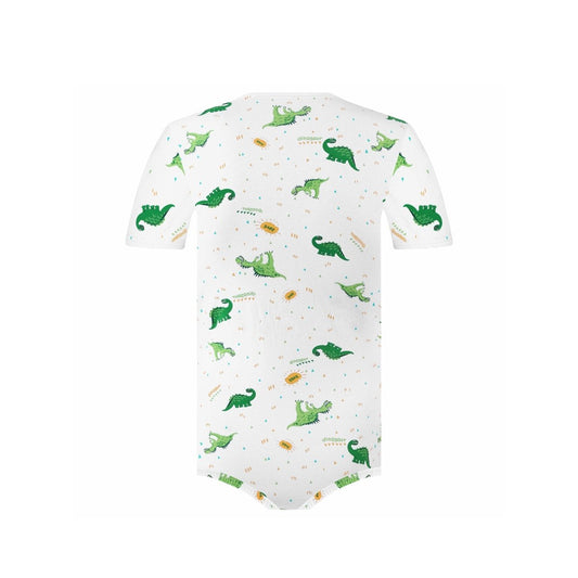 Landofgenie Men Print Onesie Snap Crotch - Ancient Dinosaurs - landofgenie