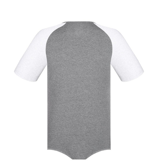 Landofgenie Men Raglan Sleeve Design Bodysuit -Grey - landofgenie