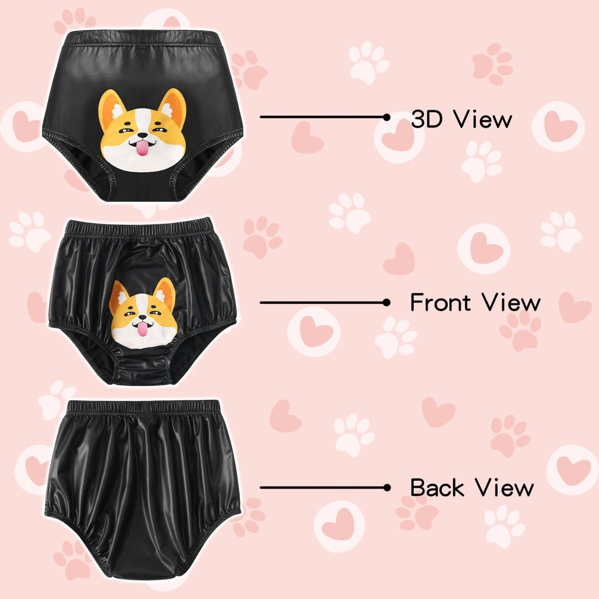 Landofgenie One Size Adult Diaper Cover - Puppy - landofgenie