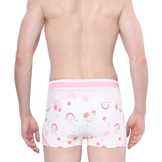 Landofgenie Unisex Cartoon Shorts - Strawberry Cow - landofgenie