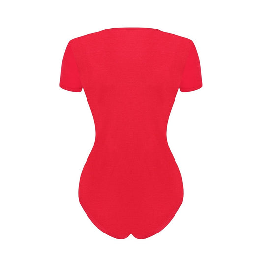 Landofgenie Womens Bodysuit ABDL Red Onesie - landofgenie