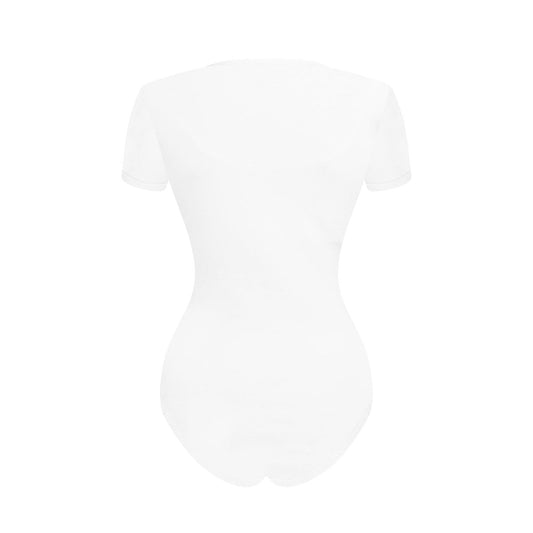 Landofgenie Womens Bodysuit ABDL White Onesie - landofgenie