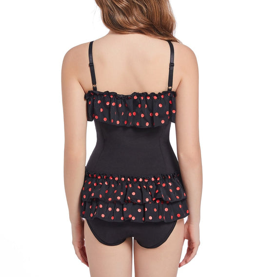 Landgenie Cotton Women Polka Dots Onesie - Mini - landofgenie