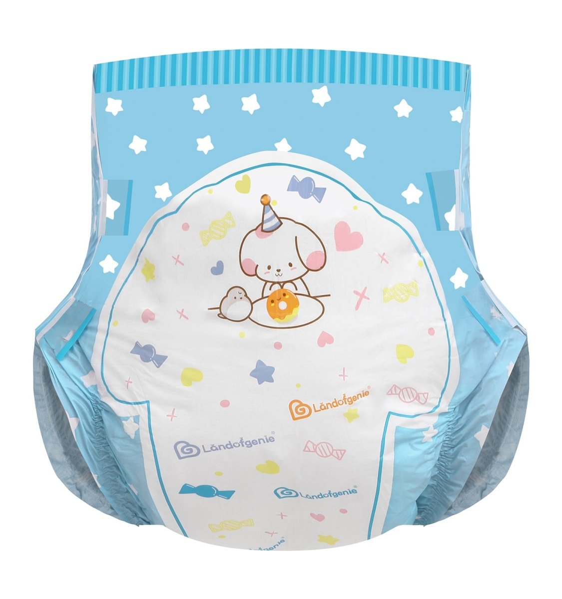Landofgenie Adult ABDL Diapers Overnight Adult Diapers With 10 Pieces - Puppy Sweet Bakery - landofgenie