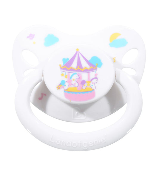 Landofgenie Adult Sized Print Pacifier - White & Black Butterfly Paci - landofgenie