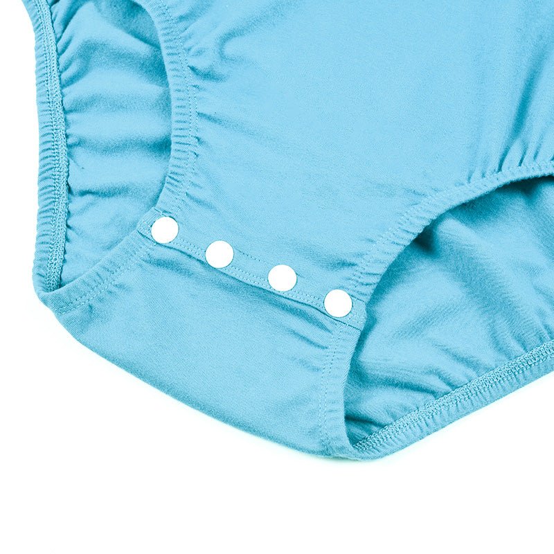 Landofgenie Basic Men Cotton Light Blue Bodysuit - landofgenie