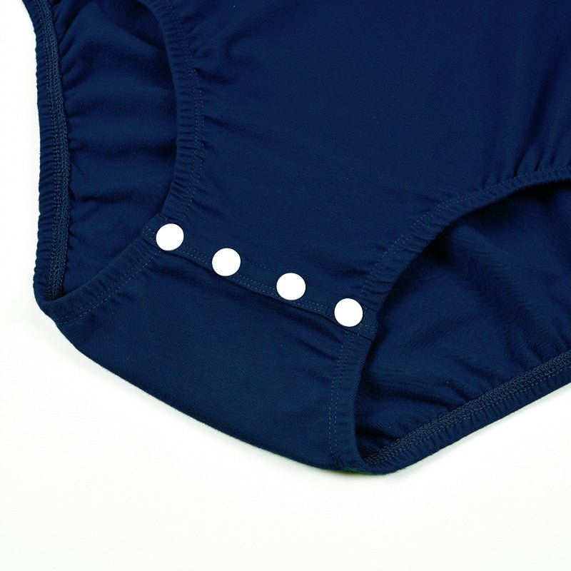 Landofgenie Basic Men Cotton Navy Bodysuit - landofgenie