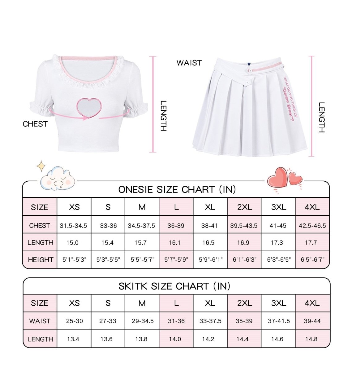 Landofgenie Fancy Girl Crop Top Puff Sleeve Scoop Neck Shirt Skirt Set - landofgenie
