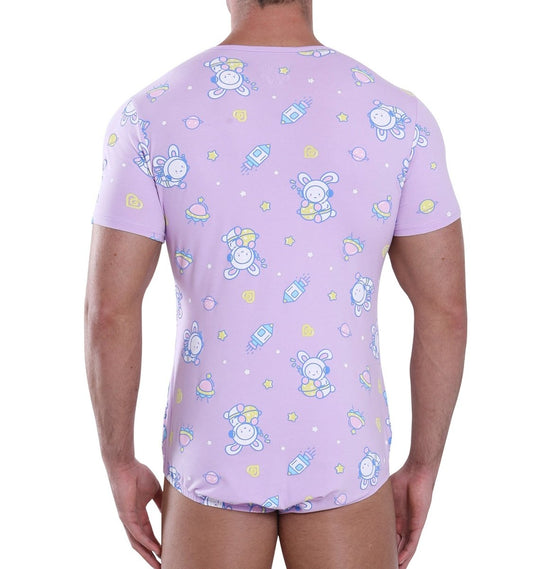 Landofgenie Men Print Onesie - Astronaut Bunny - landofgenie