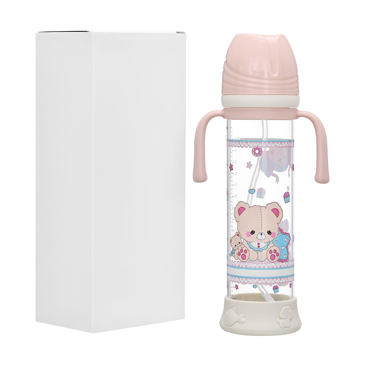 Landofgenie Cute Adult Glass Bottle - Bear