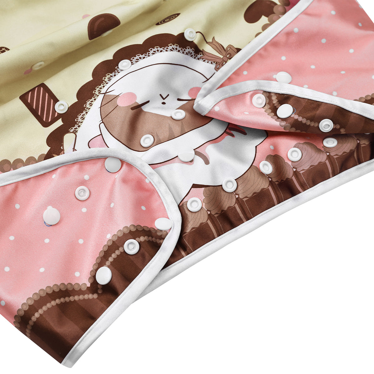 Landofgenie Cute ABDL Diaper Cover - Coffee Cat