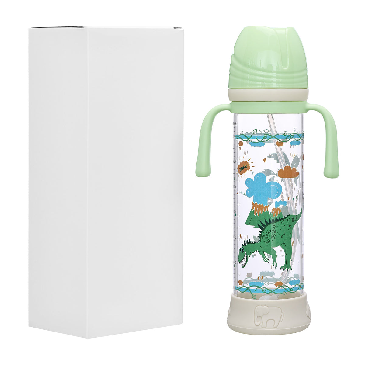 Landofgenie Cute Adult Glass Bottle - Ancient Dinosaurs