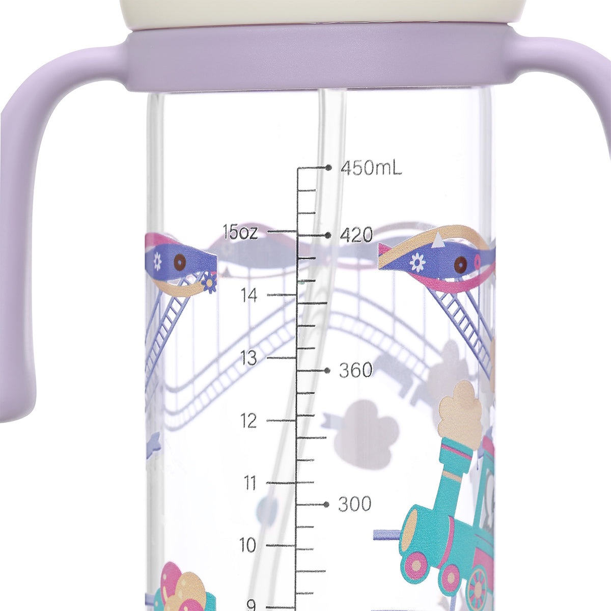 Landofgenie Cute Adult Glass Bottle - Amusement Park