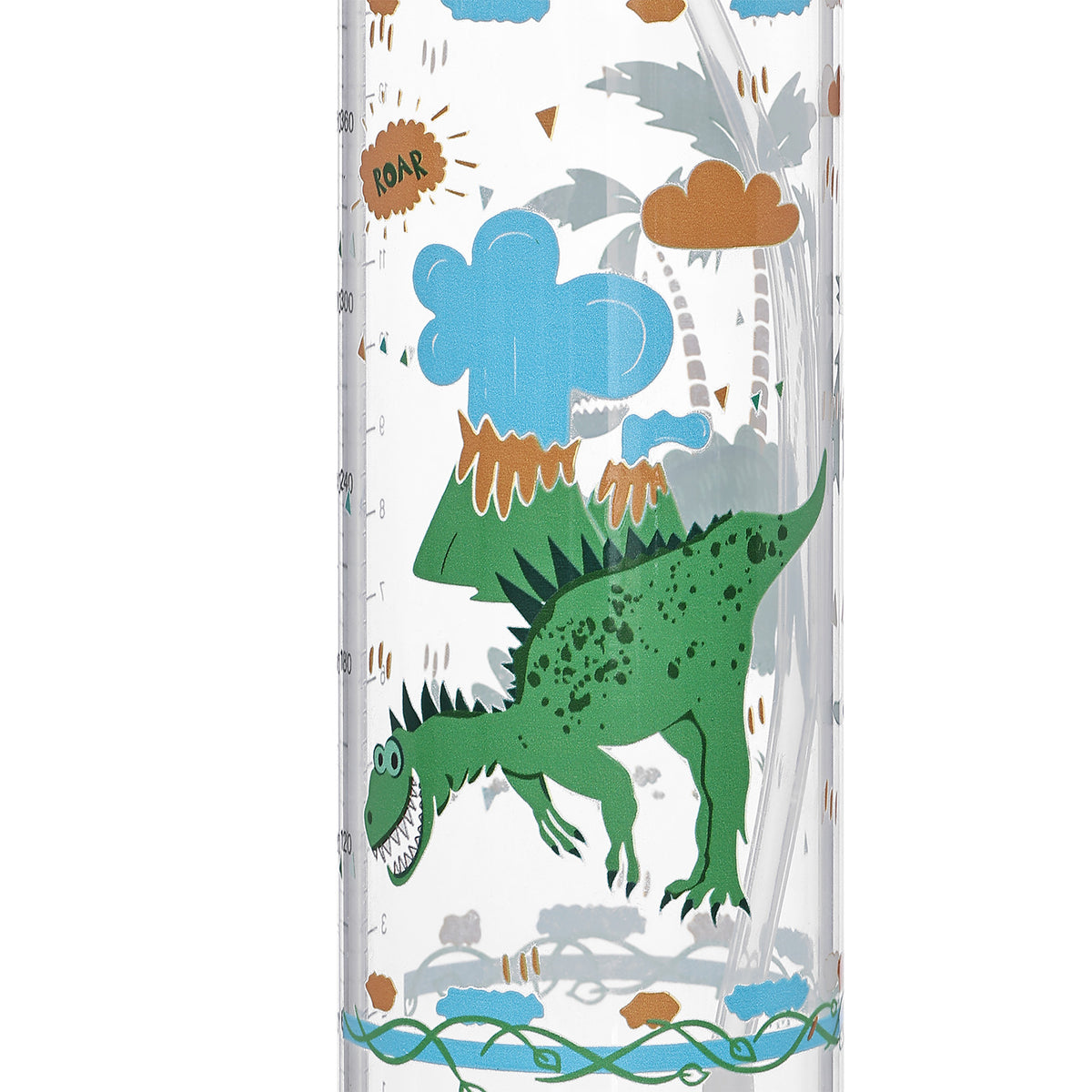Landofgenie Cute Adult Glass Bottle - Ancient Dinosaurs