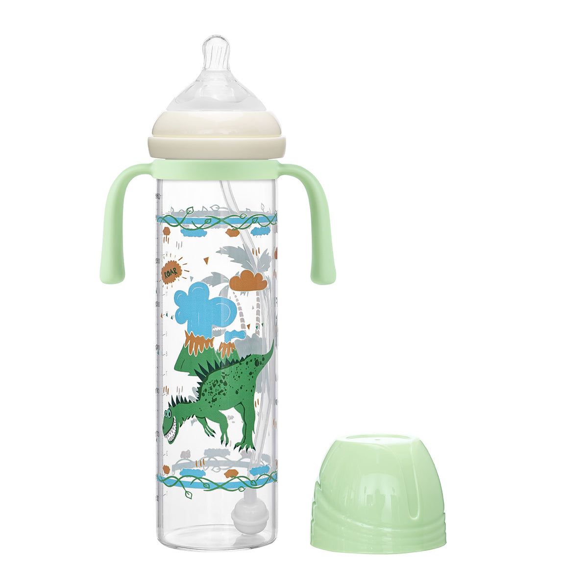 Landofgenie Cute Adult Glass Bottle - Ancient Dinosaurs