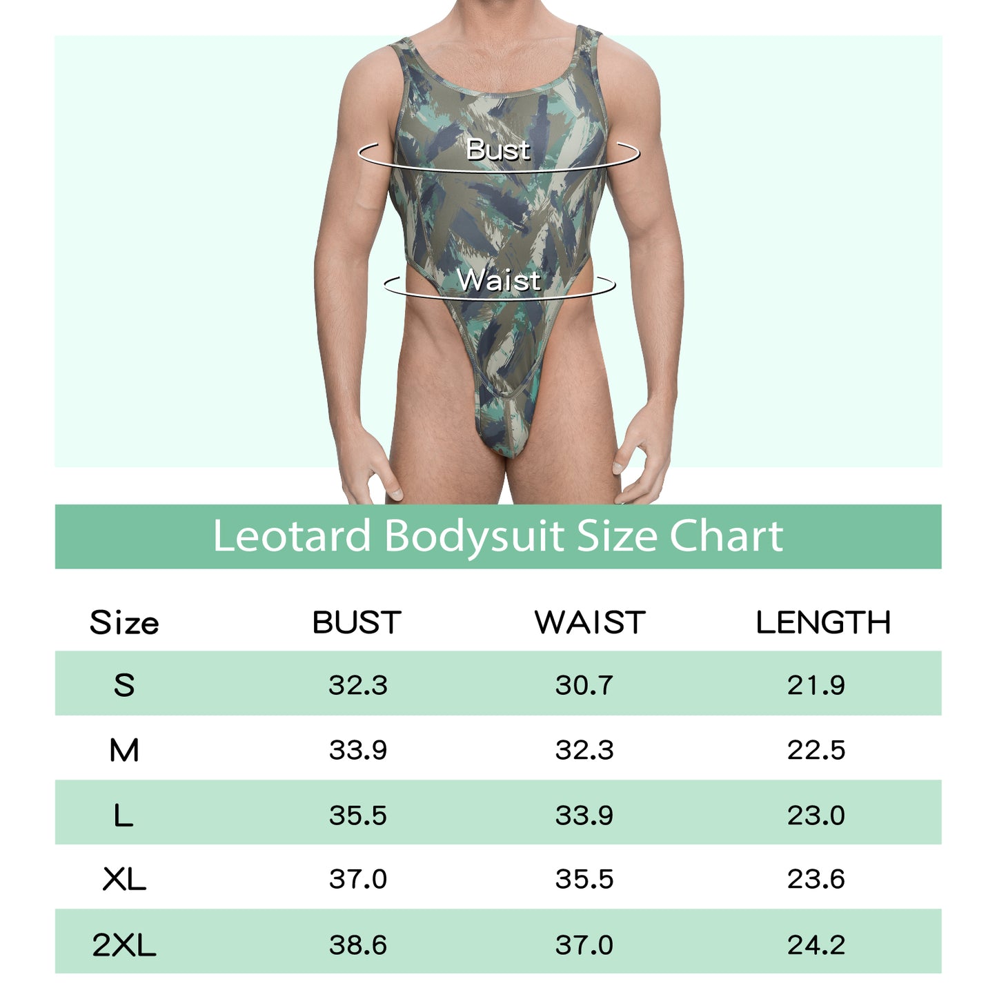 Landofgenie Men Camo Sleeveless Jumsuit - Camo Green