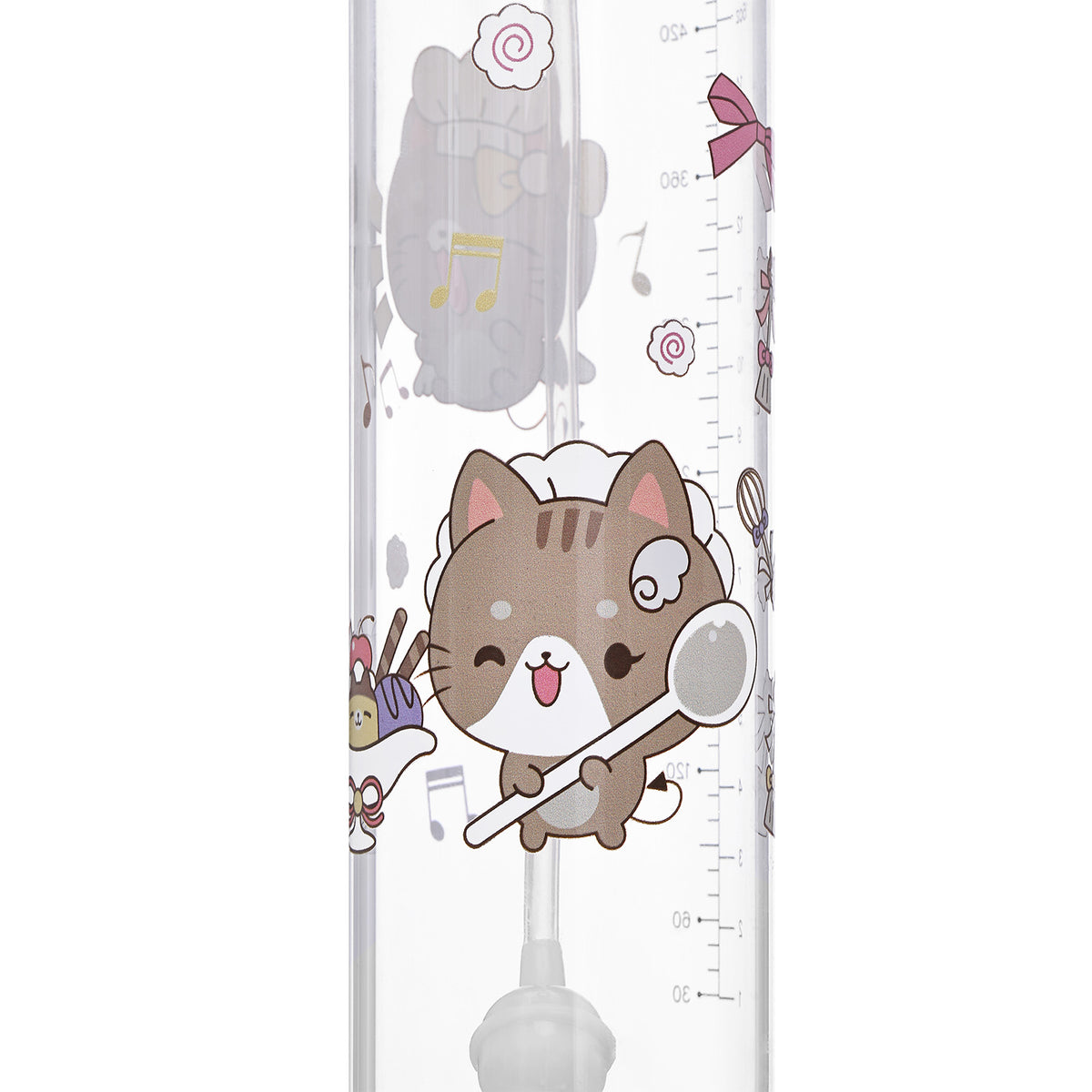 Landofgenie Cute Adult Glass Bottle - Baking Cats