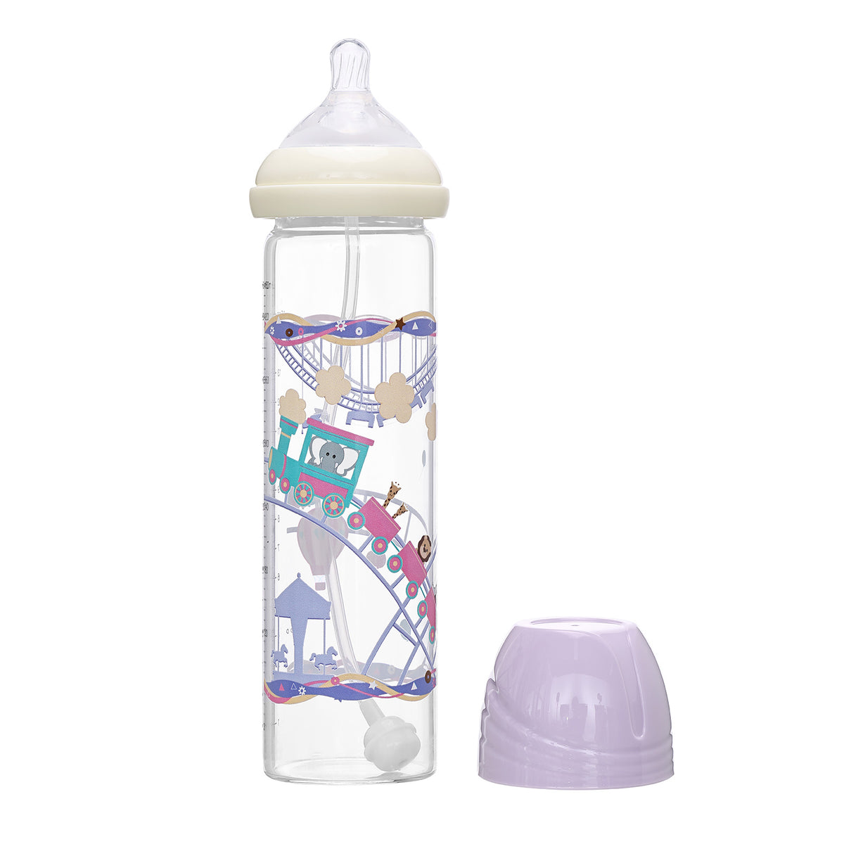 Landofgenie Cute Adult Glass Bottle - Amusement Park