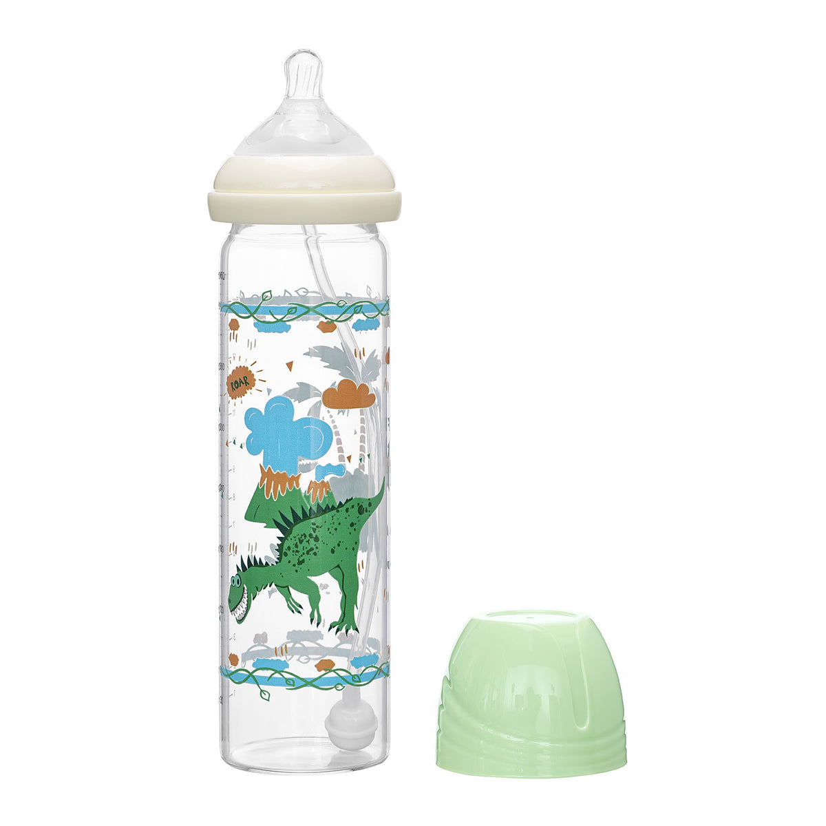 Landofgenie Cute Adult Glass Bottle - Ancient Dinosaurs