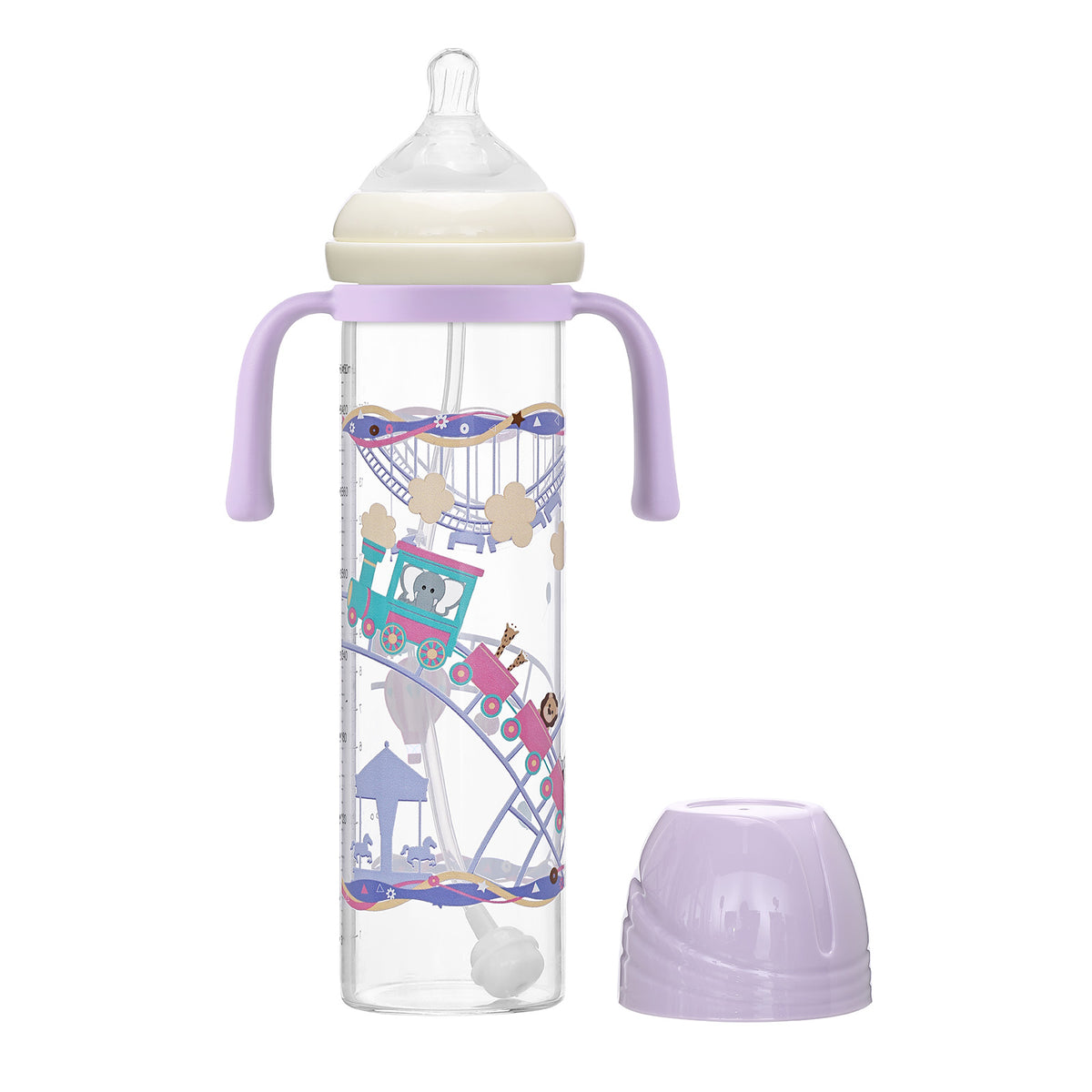 Landofgenie Cute Adult Glass Bottle - Amusement Park