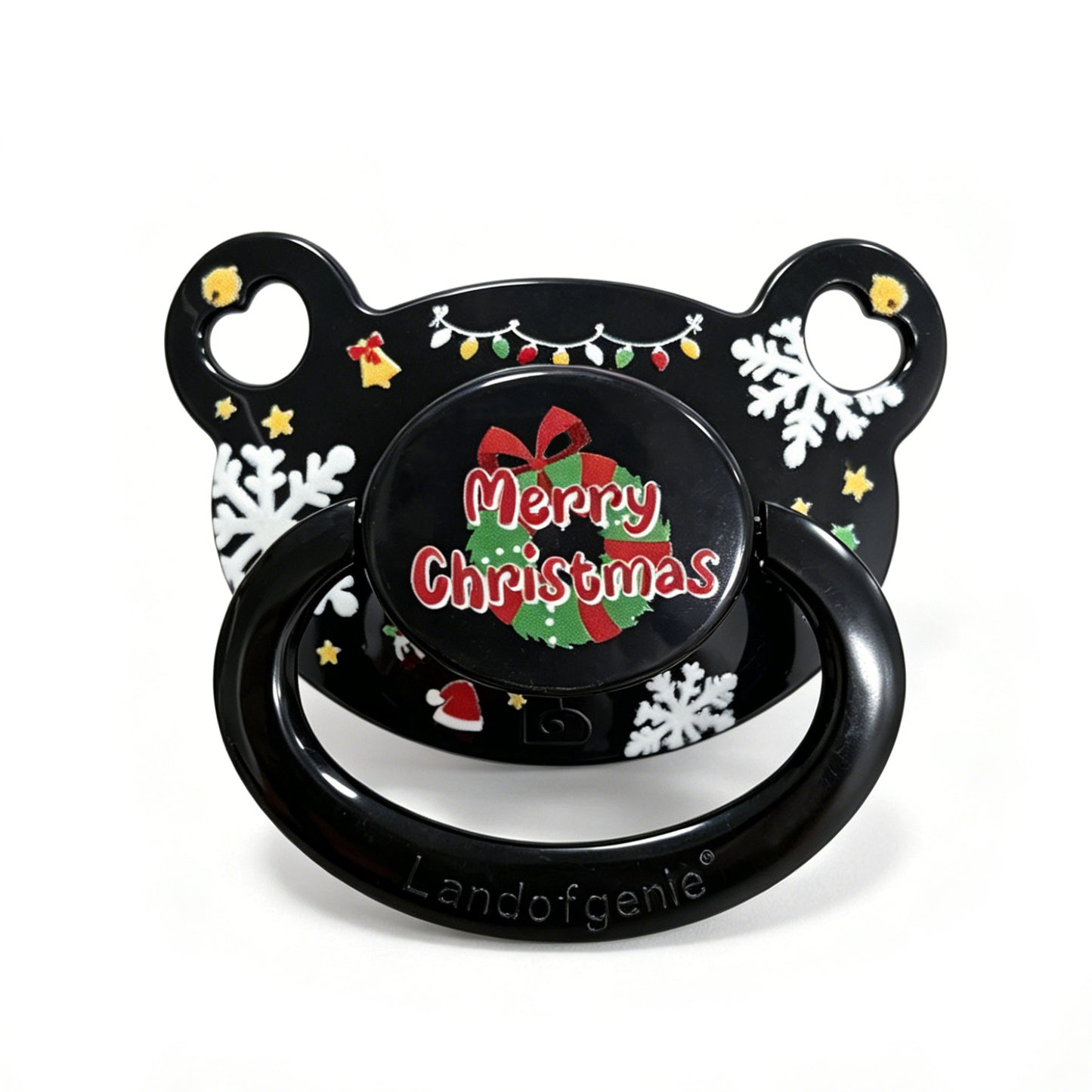 Landofgenie Adult Sized Print Pacifier - Christmas