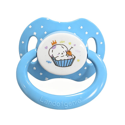 Landofgenie Adult Sized Print Pacifier - Cake Puppies