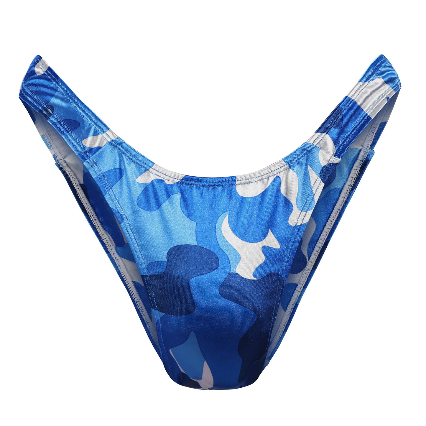 Landofgenie No gender hiding Thong Tucking Gaff Panties - Camouflage Blue
