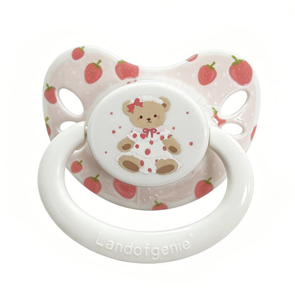 Landofgenie Adult Sized Pacifier - Strawberry Bear