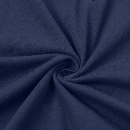 Landofgenie Mens Jumpsuit Polo Shirt Casual Style - Navy