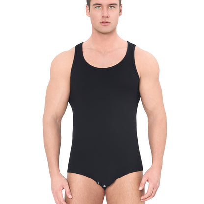 Landofgenie Mens Cotton Soft Ribbed Onesie - Black