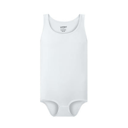 Landofgenie Mens Cotton Soft Ribbed Onesie - White