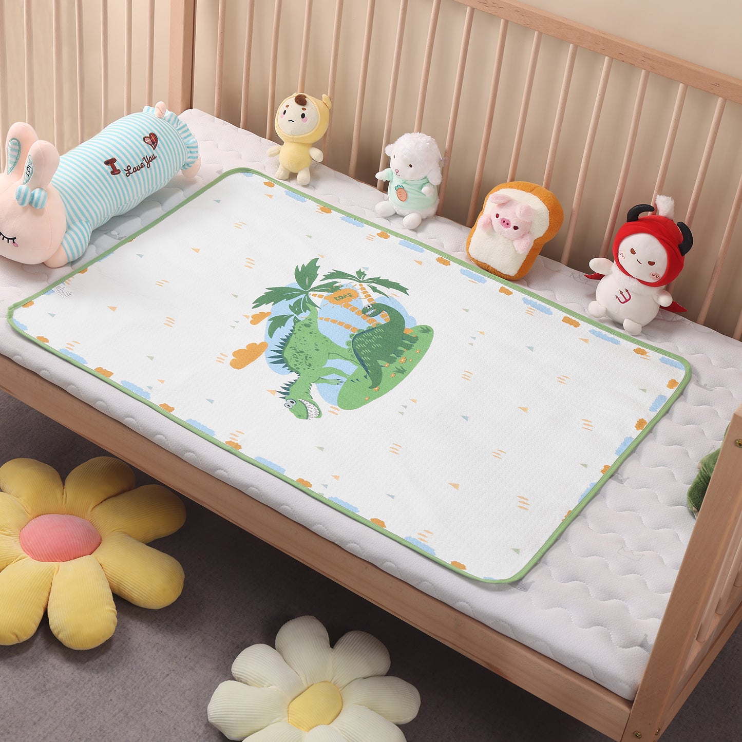 Landofgenie Adult Diaper Changing Pad 30 x 45.5 inches- Ancient Dinosaurs