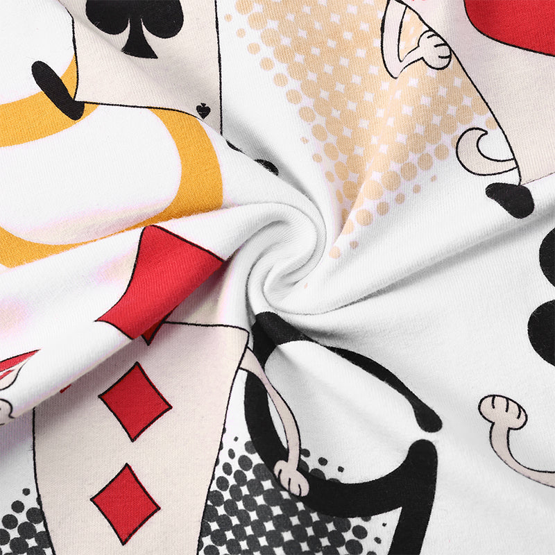 Landofgenie Mens Short Sleeve Onesie Piece Pajama - Poker