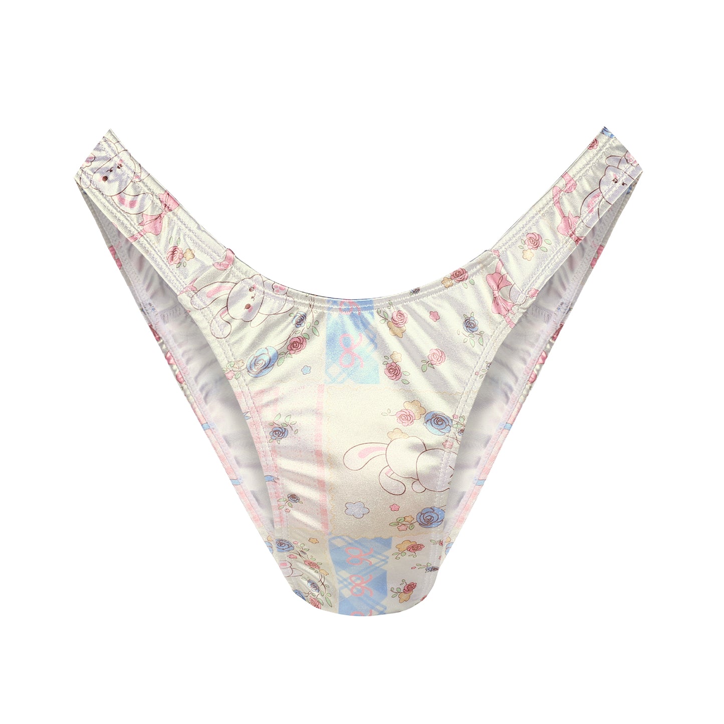 Landofgenie No gender hiding Thong Tucking Gaff Panties - Garden Bunny