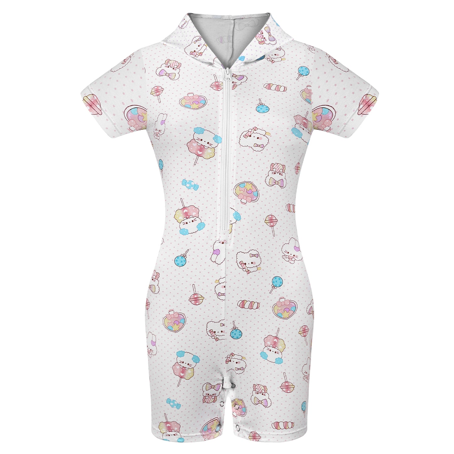 Landofgenie Women ABDL Print Onesie - Soft & Cute Animals