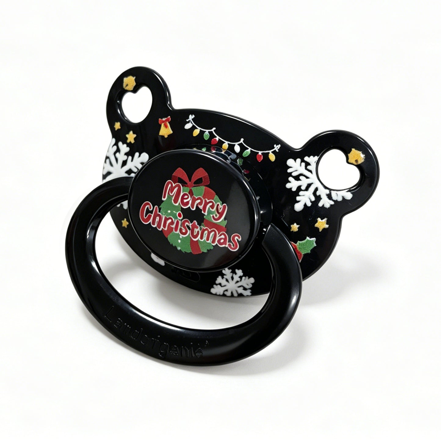 Landofgenie Adult Sized Print Pacifier - Christmas