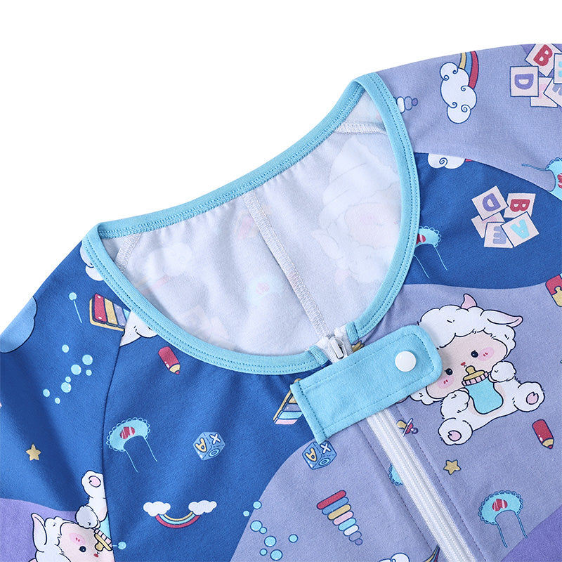 Landofgenie Mens Short Sleeve Onesie Piece Pajama - Lamb