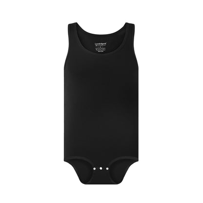 Landofgenie Mens Cotton Soft Ribbed Onesie - Black