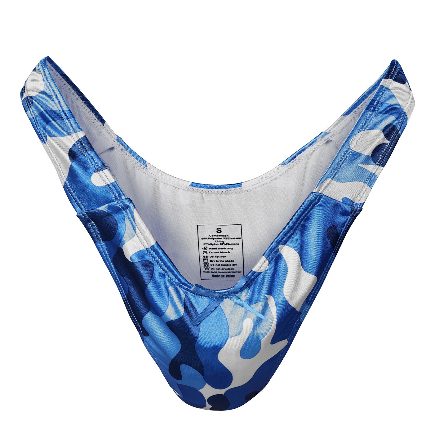 Landofgenie No gender hiding Thong Tucking Gaff Panties - Camouflage Blue